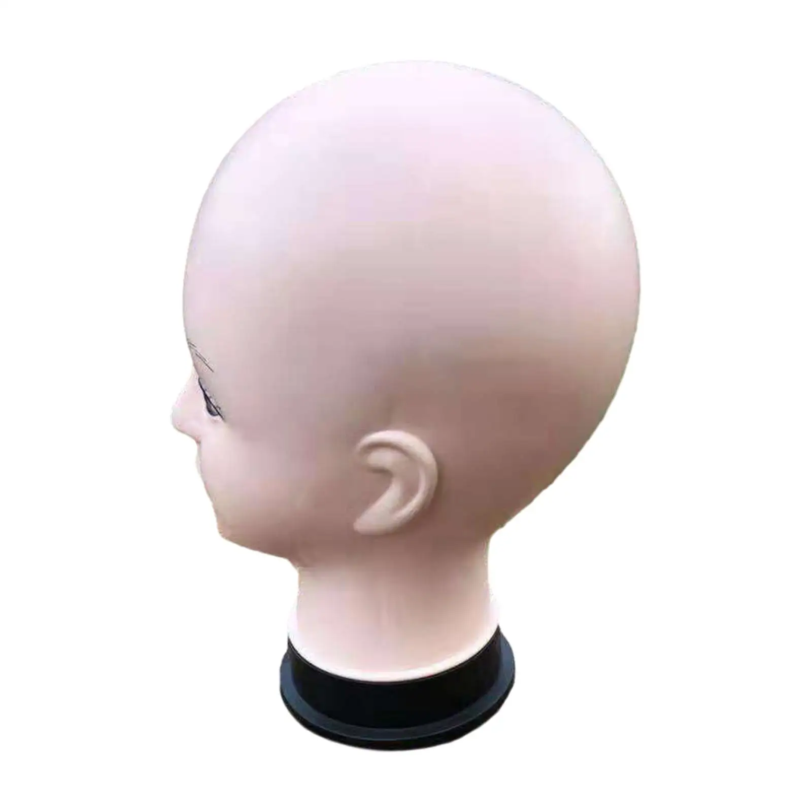 Bald Female Mannequin Head Model for Hair Styling Wig Making and Display Cap