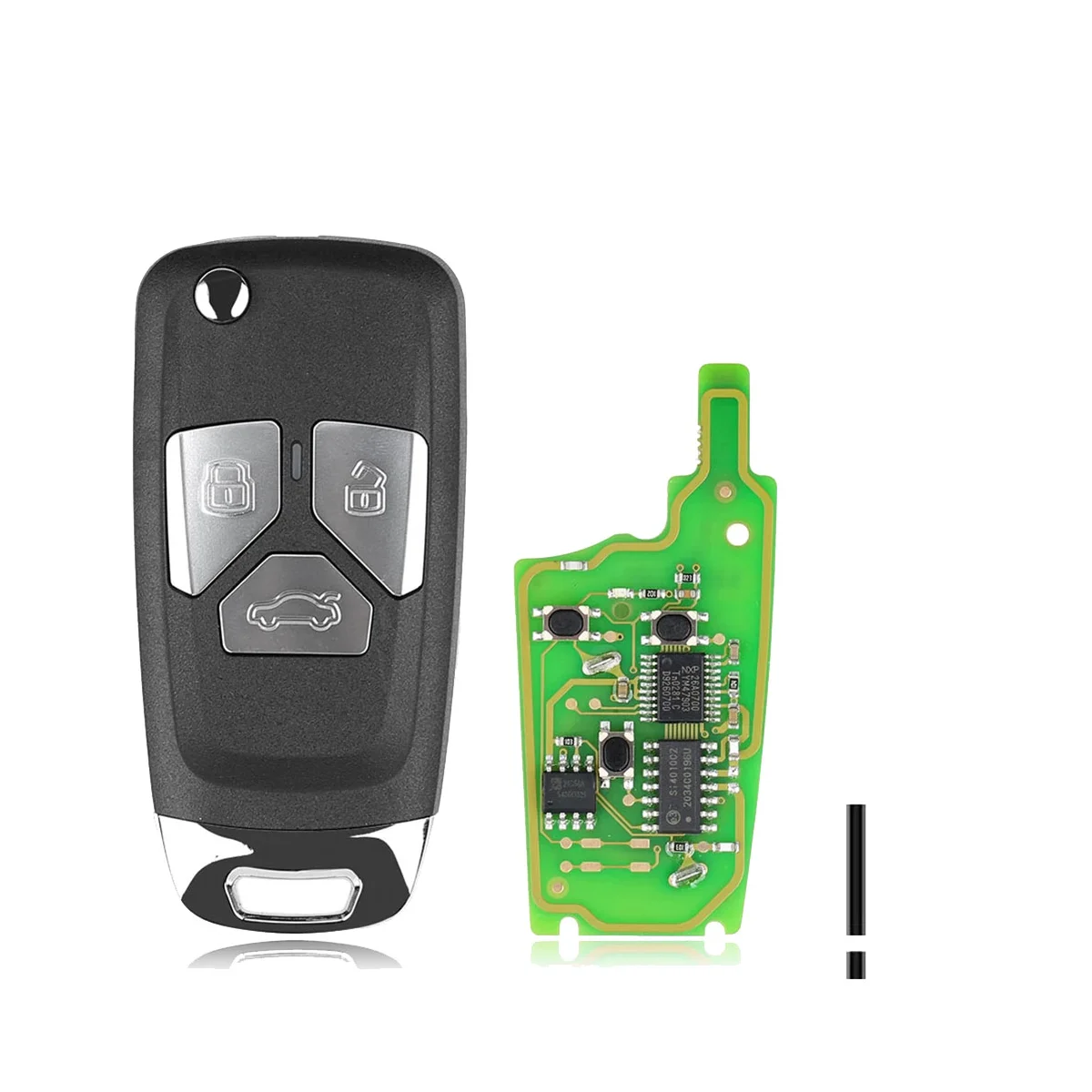 

XNAU01EN Universal Wireless Remote Key Fob Flip 3 Button for Type for VVDI Key