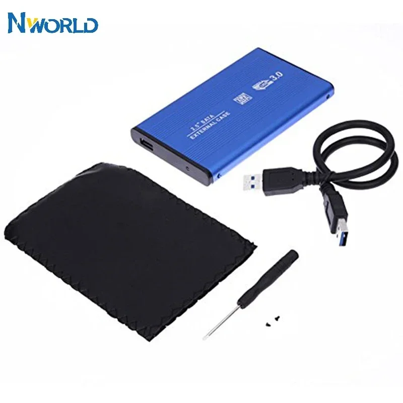 2.5 Inch Notebook SATA HDD Case To USB 3.0 SSD HD Hard Drive Disk External Storage Enclosure Box With U S B 3.0 Cable