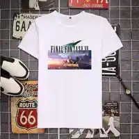 الرجال تي شيرت أبناء أفالانش فاينل فانتسي الكلاسيكية تي شيرت قصير الأكمام FF7 لعبة فيديو ستريف شينرا الجندي النساء تي شيرت 4