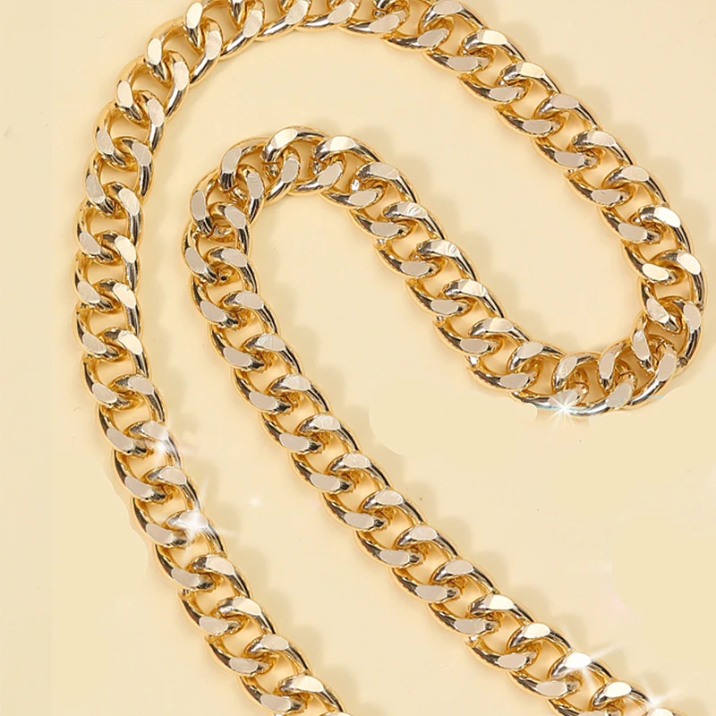 Golden Chain Accessories Metal Extension Chains Underarm Crossbody Shoulder Bag Belt Replacement Bags Strap For Women's Bag