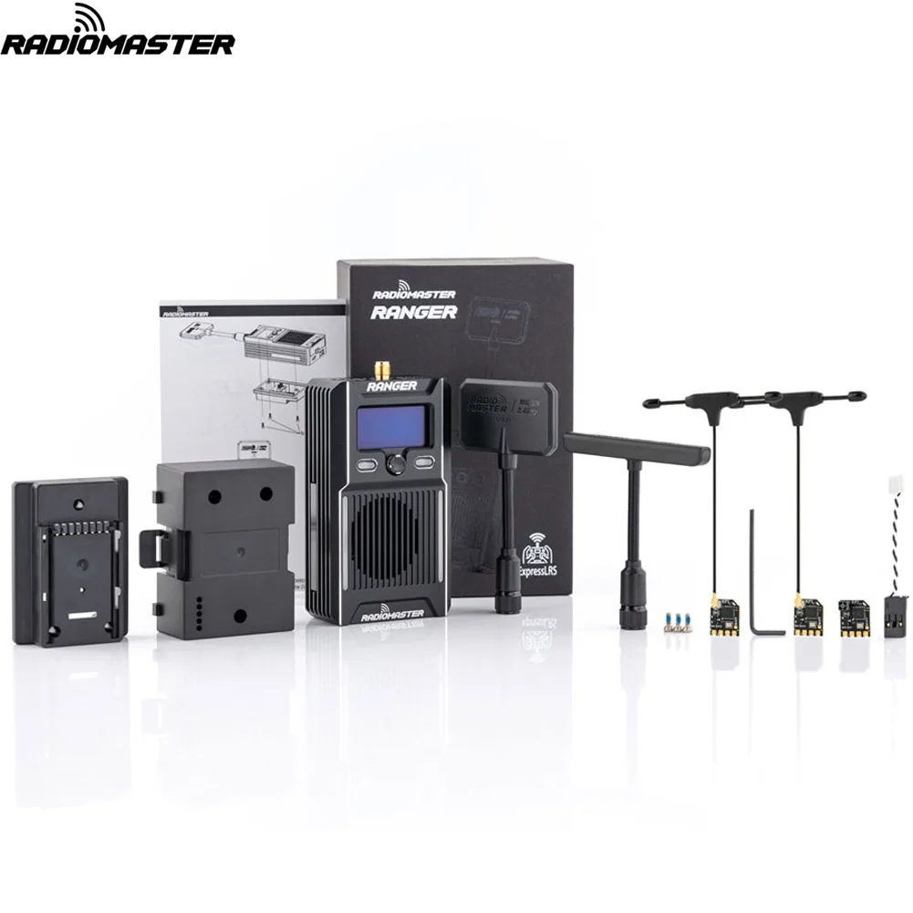 RadioMaster 2.4GHz Ranger Elrs Module Combo Set High-Frequency Head Faraway Crossing Machine for RC TX16S Zorro Radio System