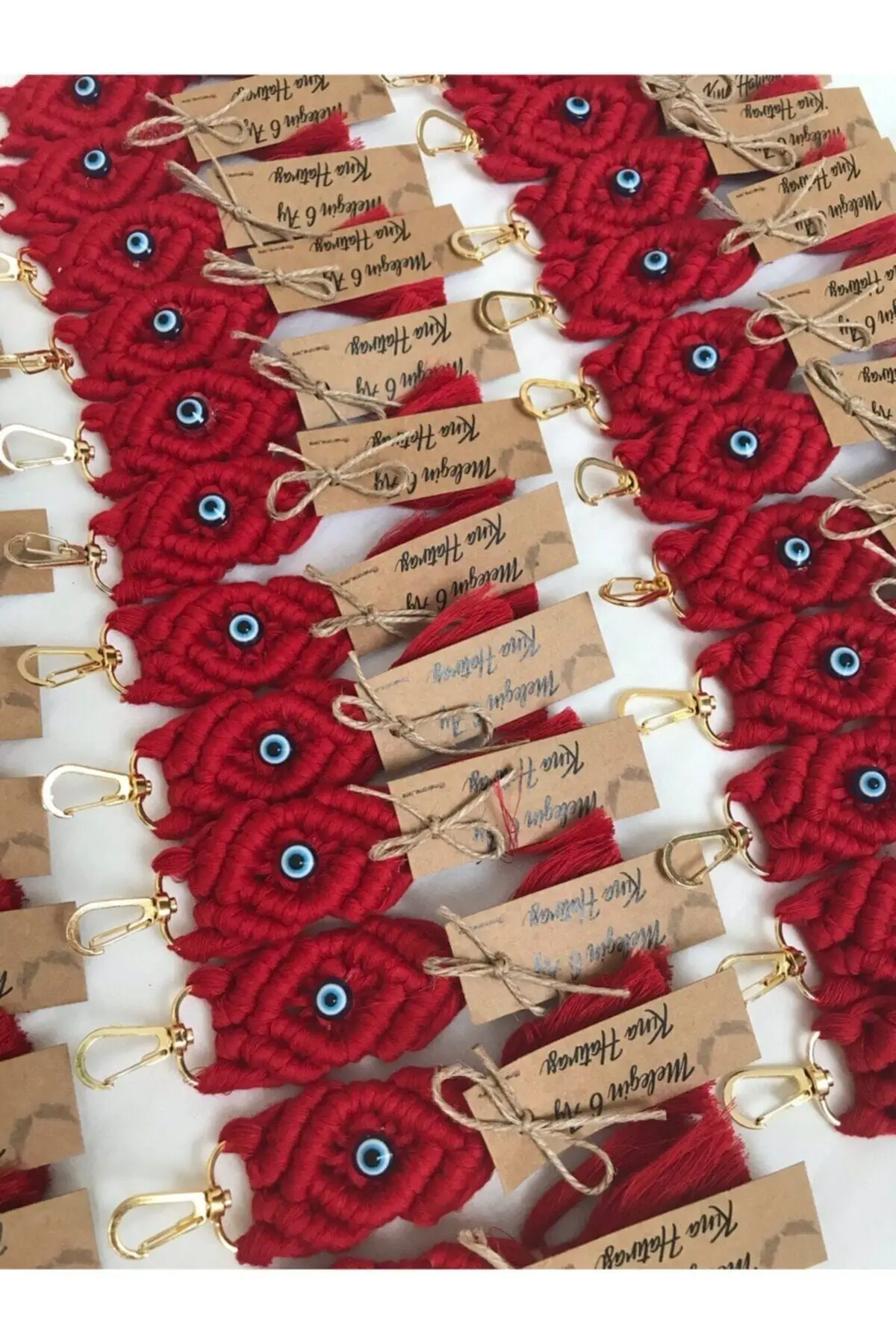 Portachiavi Macrame 50 Pezzi Promessa Fidanzamento Matrimonio Per Il Tuo Regalo Speciale