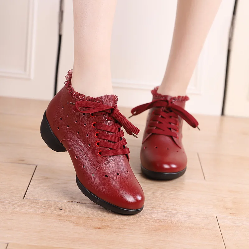 thumbnail image 1 of Botas de baile de alta calidad para mujer, zapatos de baile de Jazz suaves para mujer, zapatos de baile modernos, botas de baile para mujer, zapatillas de deporte, 1 of 5