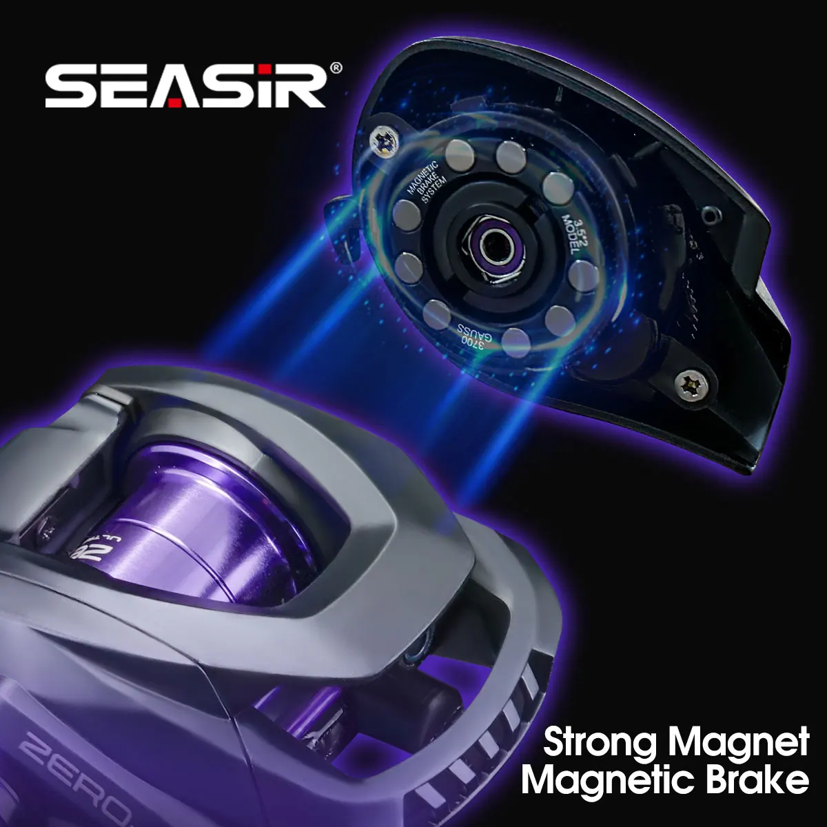 Seasir ZERO119 BFS ベイトキャスティングリール カーボンファイバー