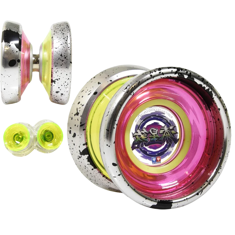 YoYo Unresponsive Aluminum Alloy Outer inlaid metal ring Yoyo for Competition 1A3A5A Gift 2 outer bearings