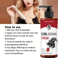 Crème coiffante pour cheveux bouclés - Crème coiffante sans lavage, Vagues bouclées et crépues - Améliore la clarté des cheveux bouclés et hydrate les cheveux contrôlent les frisottis 4
