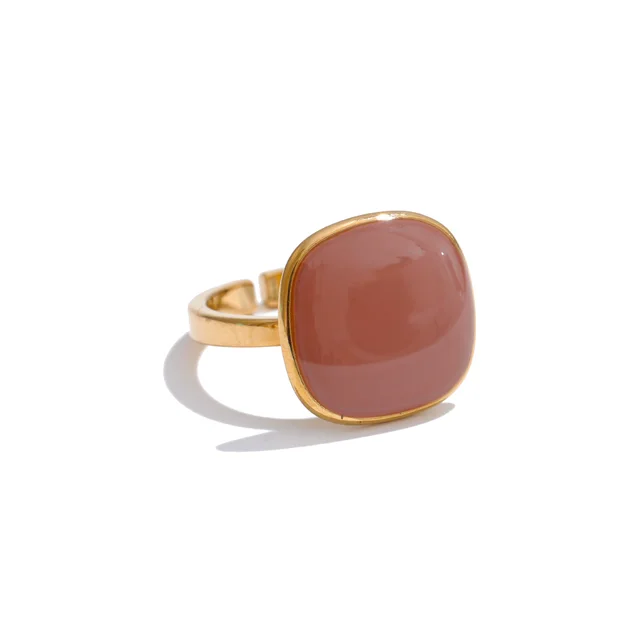 88024-186d82.jpg Yhpup – bague carrée réglable en acier inoxydable plaqué PVD doré 18 carats, bijoux de charme populaires d'été, cadeau