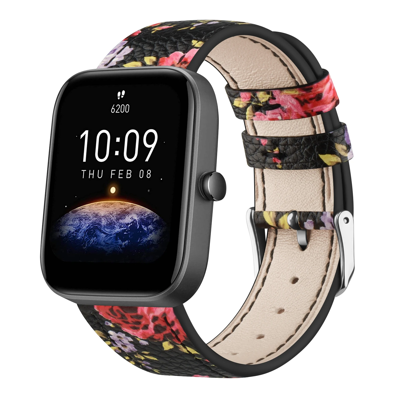 Elegant Leather Smartwatch Strap - Premium Multi-Model Fit Bracelet