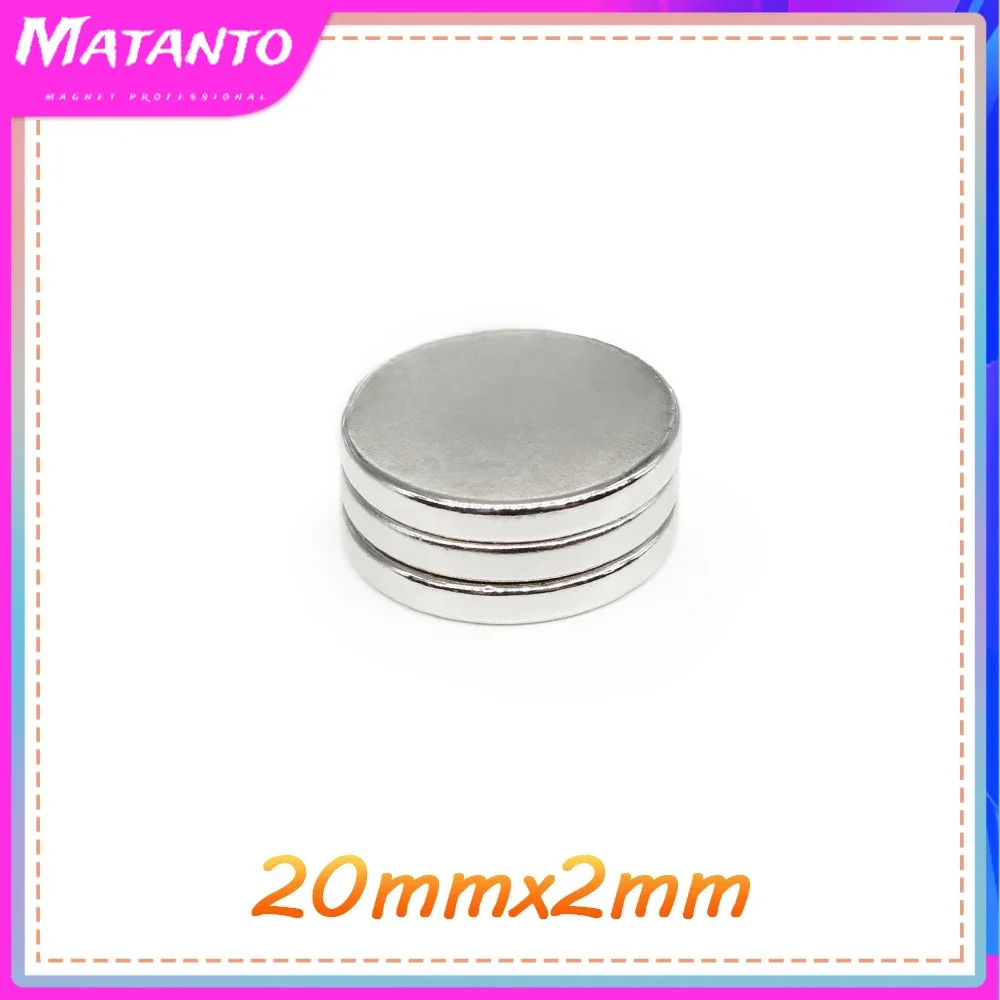 20x2 Super Powerful Strong Magnetic 20mmx2mm Permanent Neodymium Magnets 20x2mm Round Magnet 20X2