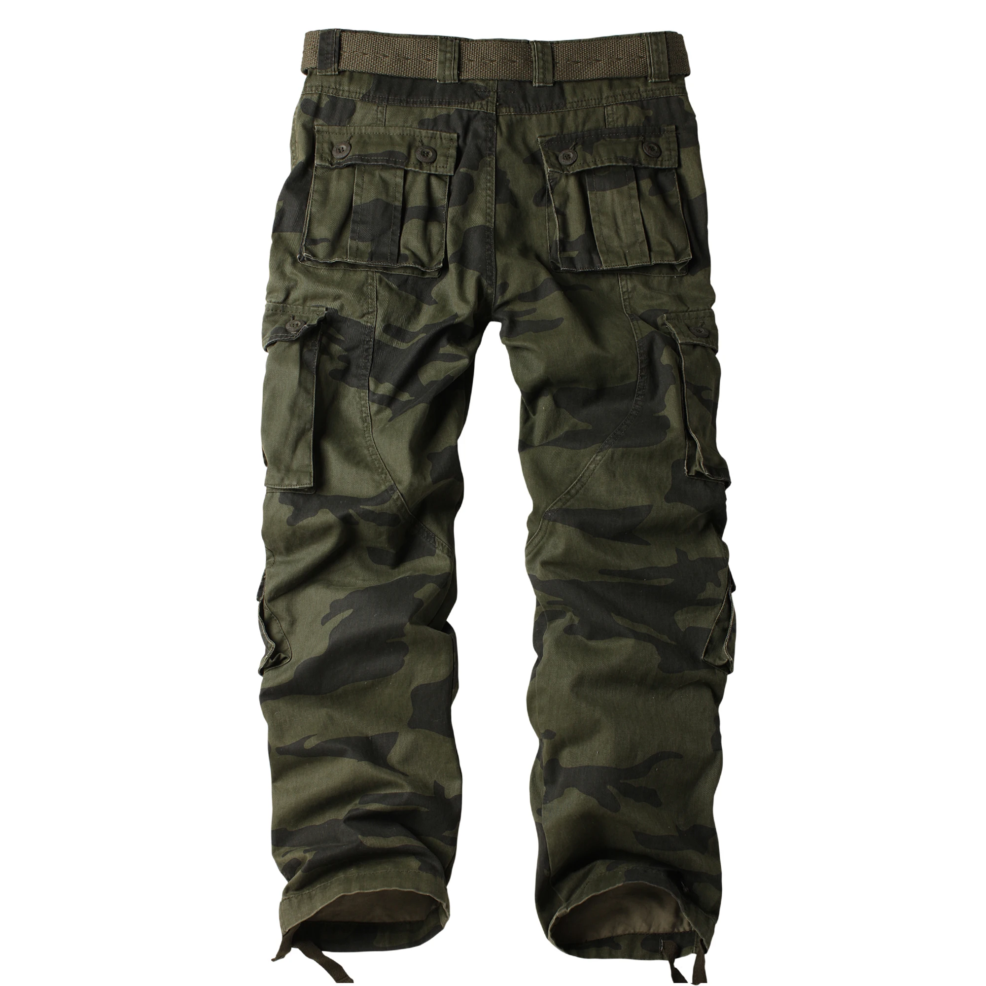 AKARMY Men's Hiking Pants Climbing Casual Cargo Pants Military Army Camo Combat Work 8 Pockets(No Belt) tactical pants