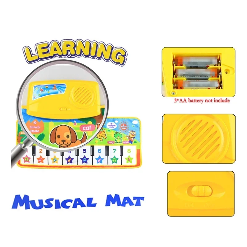 3 Styles Big Size Baby Musical Mat Toys Piano Toy Infantil Music Playing Mat Kids Early Education Learning Children Gifts 4