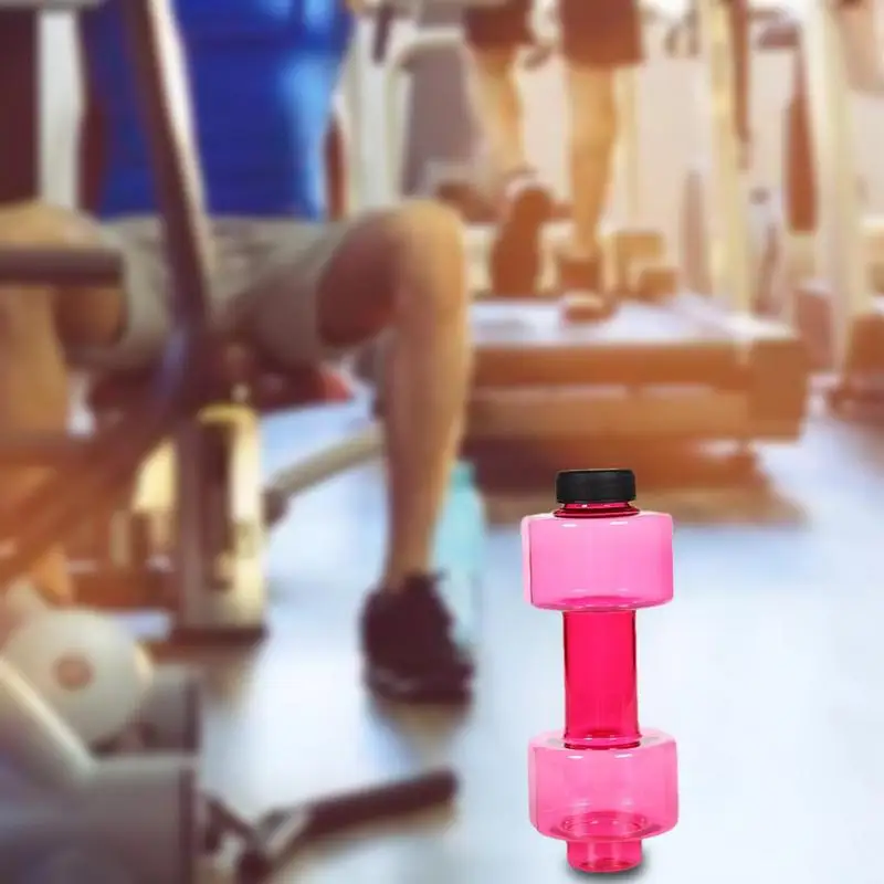 550/1500ml PET Dumbbell Shaped Water Bottle Outdoor Fitness Cycling Kettle Weight Strong Summer Water Drinks Accessories