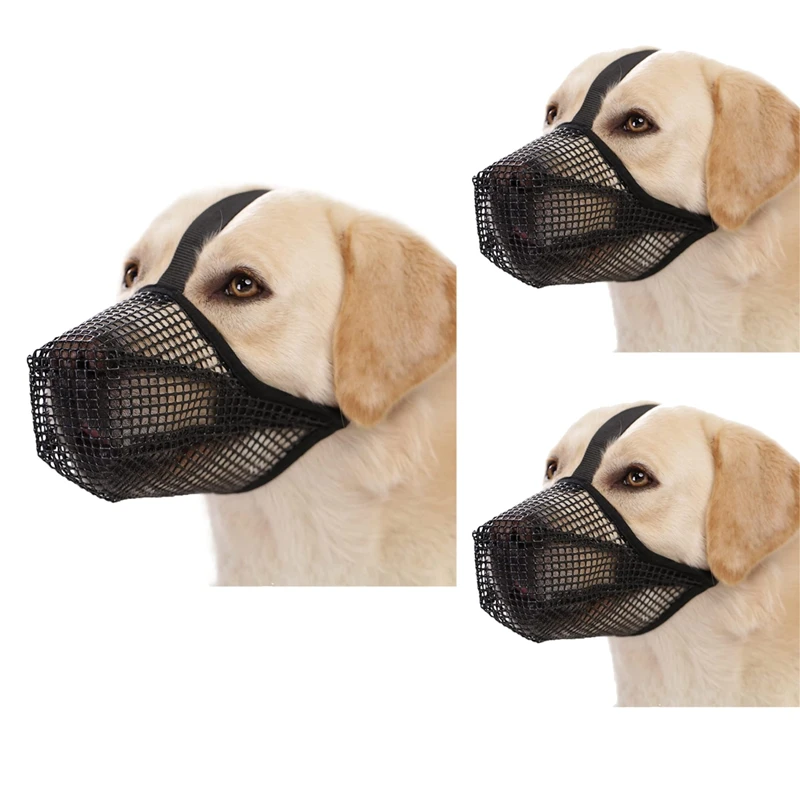 Dog Muzzle Soft Mesh Muzzle For Small Medium Large Dogs Labrador