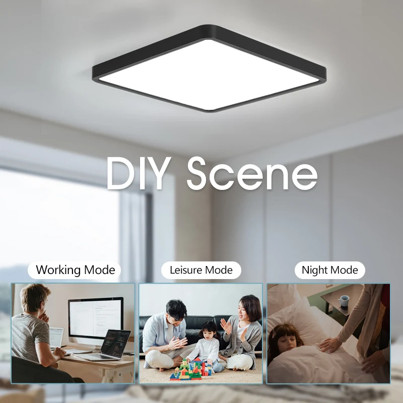 WIFI Smart Voice Control TUYA Ceiling LED Light APP/Remote Alexa google IFTTT Smart Things Bedroom Living Room Children's Room images - 6