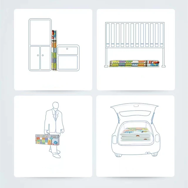 NEW 200x180x1cm Baby Foam Play Mats Playmat Floor Mats Carpet XPE Mats Floor Crawling Rugs Mat Foldable Baby Mat Gift For Kids 5