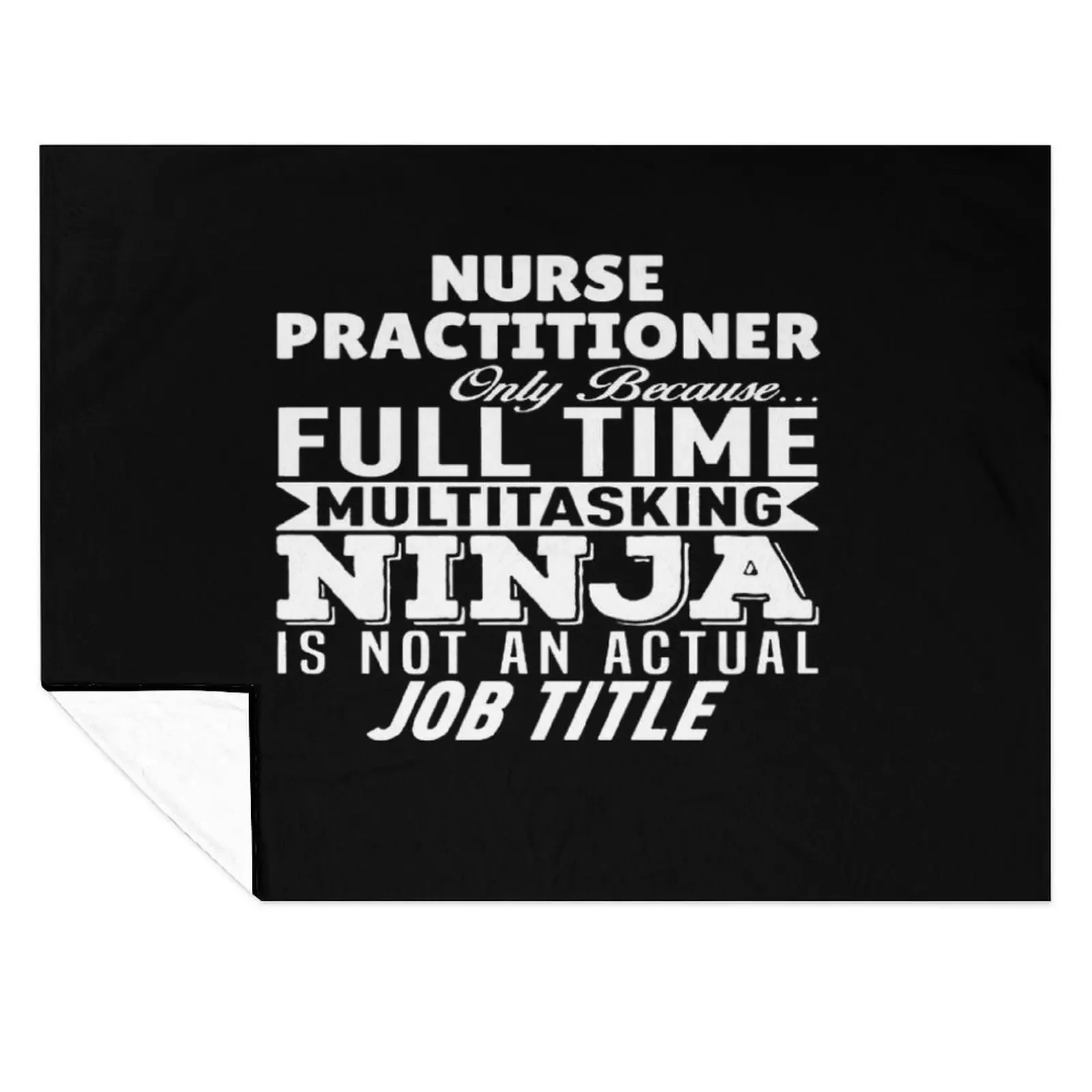 Nurse Practitioner Multitasking Ninja Throw Blanket Thermal Furry Beautifuls Plaid Blankets