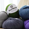 Warm 70% merino wool blend thread handmade DIY sweater scarf anti-pilling wool ball 5
