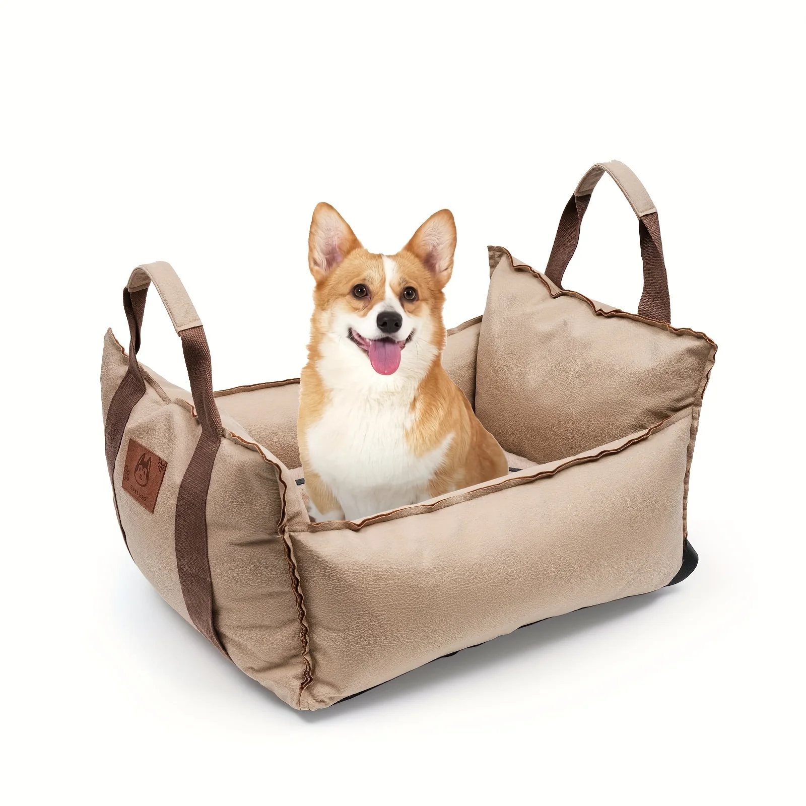 

Dog Car Seat For Small Dogs, Detachable And Washable Dog Booster Seats With Non-Slip Bottom, Portable Dog Car Travel Carrier Bed