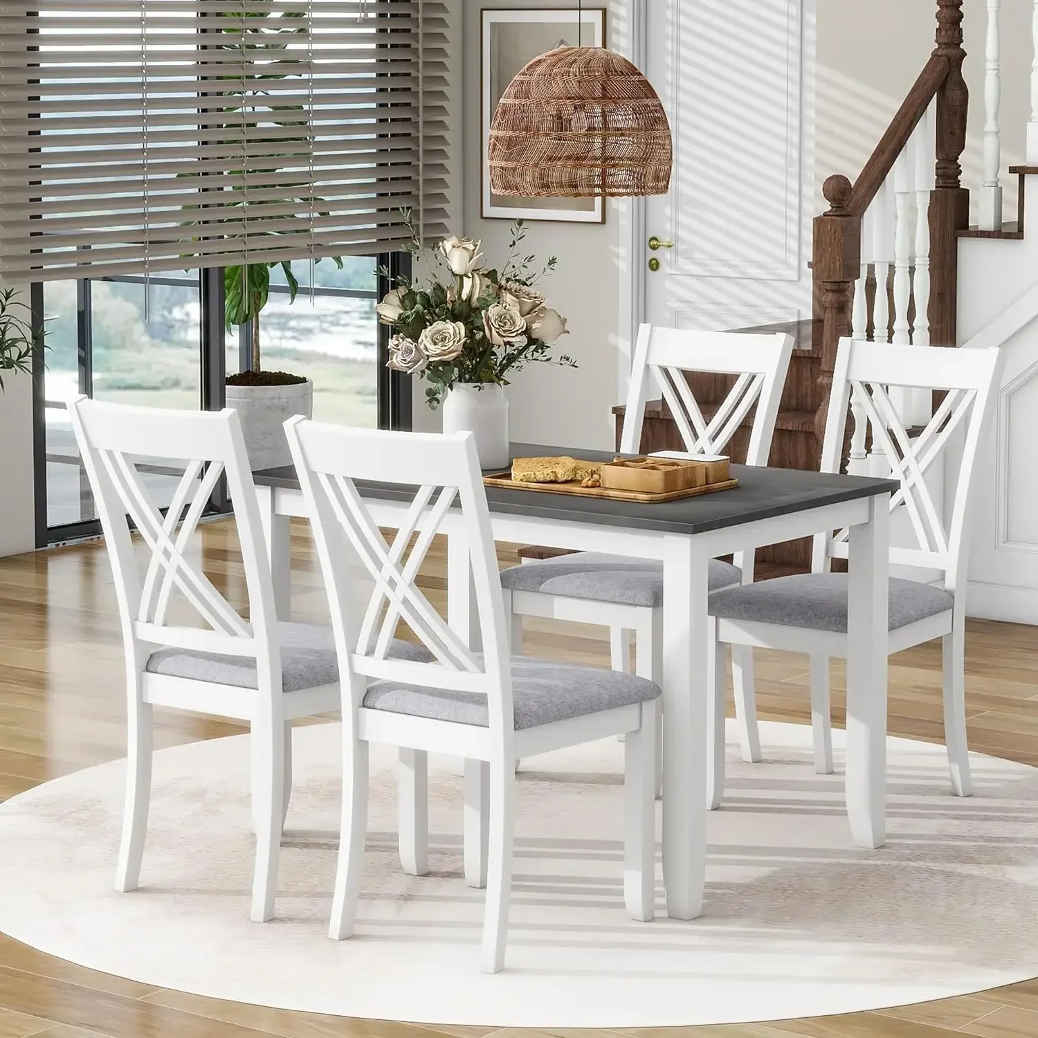 Gray white-5 Piece