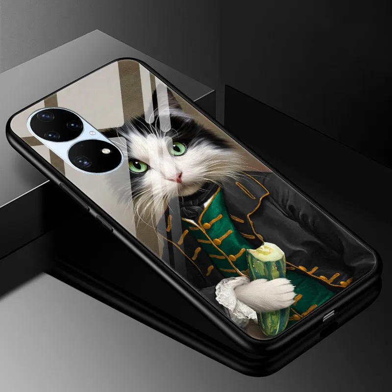 Luxury Tempered Glass Phone Case with Hard Back Bumper