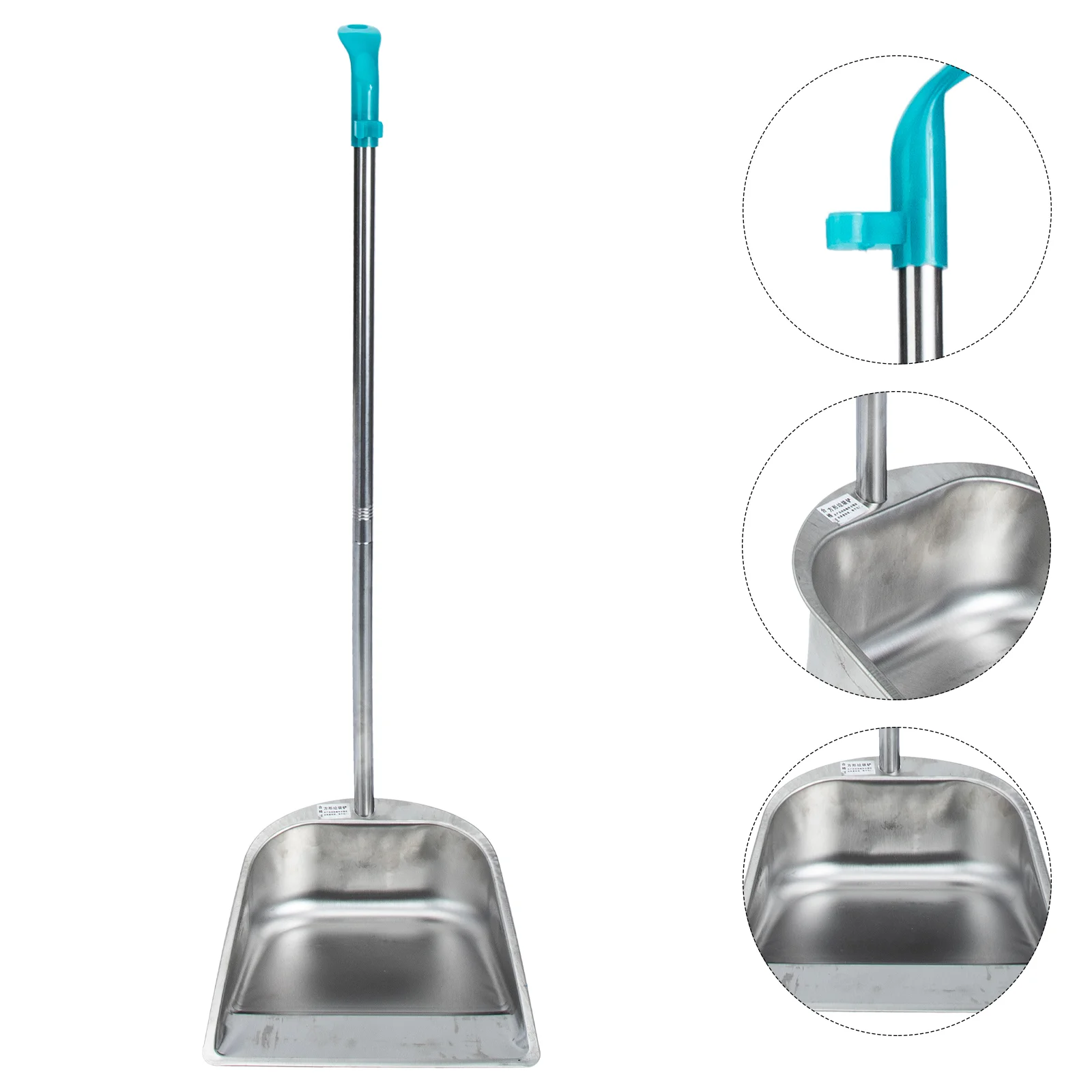 

Garbage No Stoop Dustpan Home Long Handle Stainless Paper Towel Holder Cleaning Household