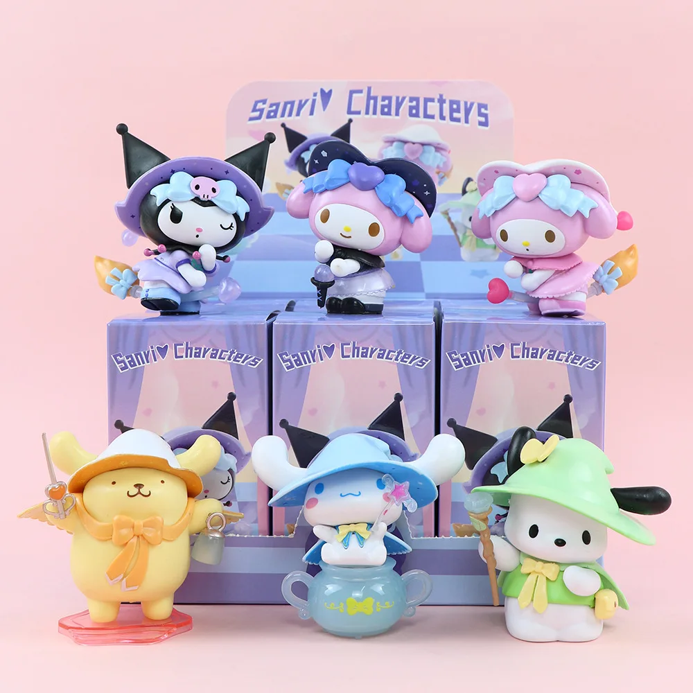 

Anime Figure Sanrio Trojan Horse Series Toys Kawaii My Melody Kuromi Cinnamoroll Doll Desktop Decor Children's Christmas Gifts