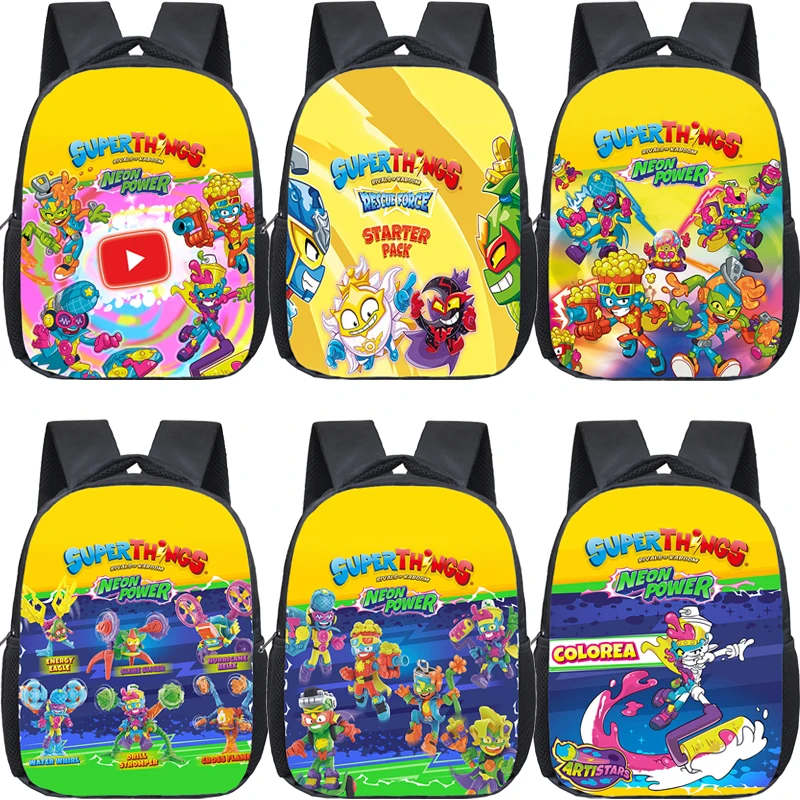 

Superzings Neon Power Backpacks Boys Girls School Bags Children Bookbag Superzings Serie 11 Kindergarten Backpack Kids Rucksacks