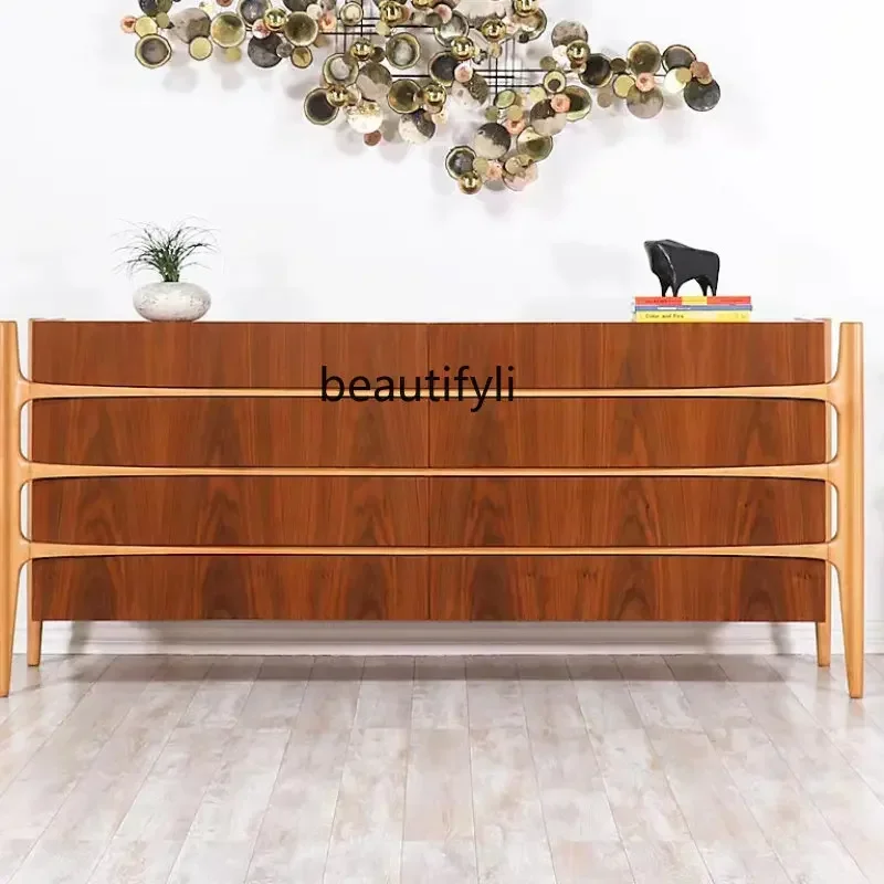 

Entrance Living Room Real Wood Custom Wood Cabinet Home Sideboard