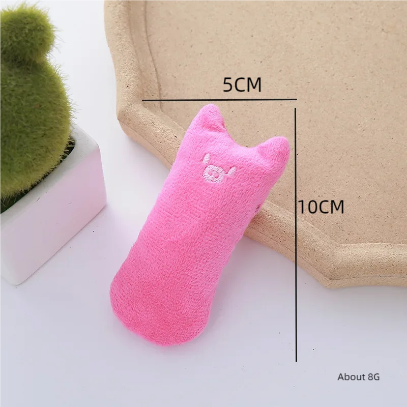 Interactive Catnip Plush Toy - Teeth Grinding  Chewing Toy for Cats