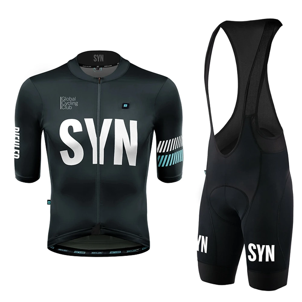 2024 Summer Short Sleeve Cycling Jersey Men White SYN Cycling Clothing Bicycle MTB Sets Ropa Ciclismo Hombre