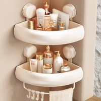 ชั้นวางของในห้องน้ำแบบติดผนัง ไม่ต้องเจาะ ติดตั้งง่าย ชั้นวางของในห้องน้ำ ชั้นวางของในห้องน้ำ ชั้นวางของในห้องน้ำ อลูมิเนียมแข็งแรง แขวนผนังได้ 2