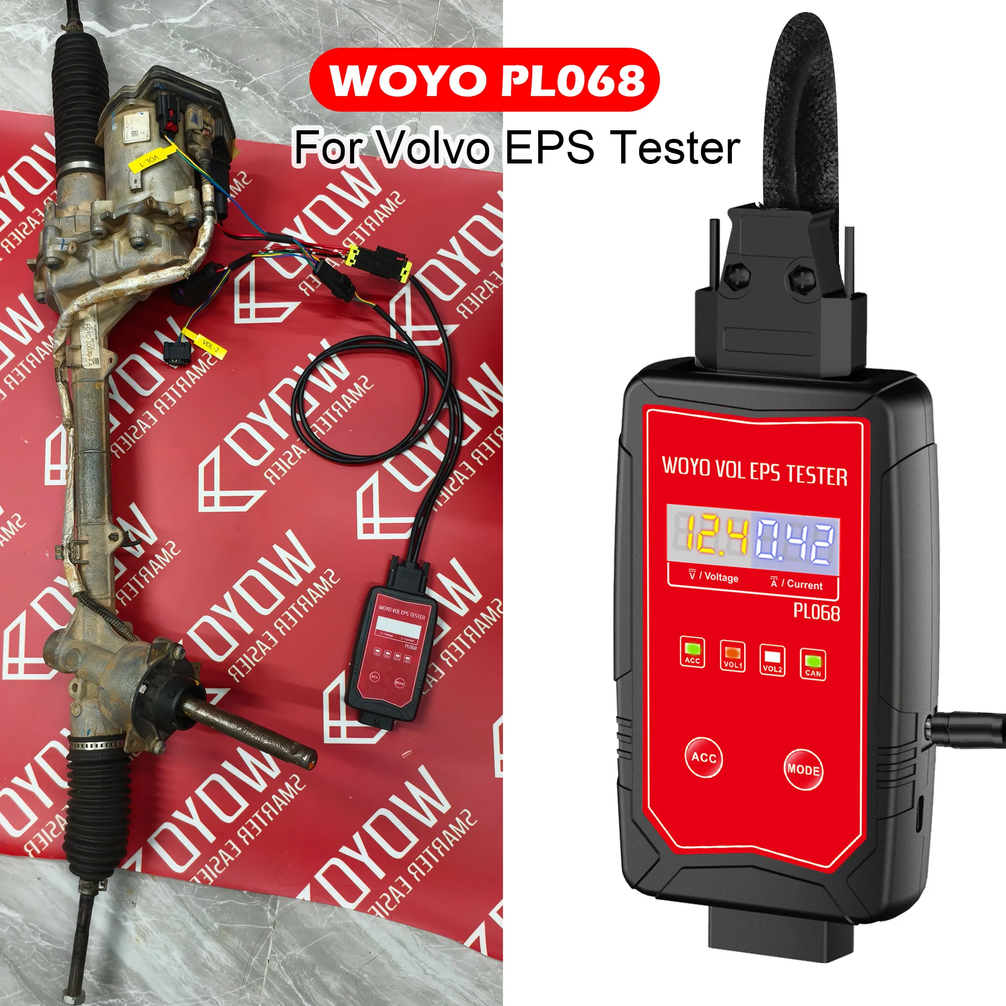WOYO PL068 EPS Tester for Volvo Electrical Steering Motor Detector
