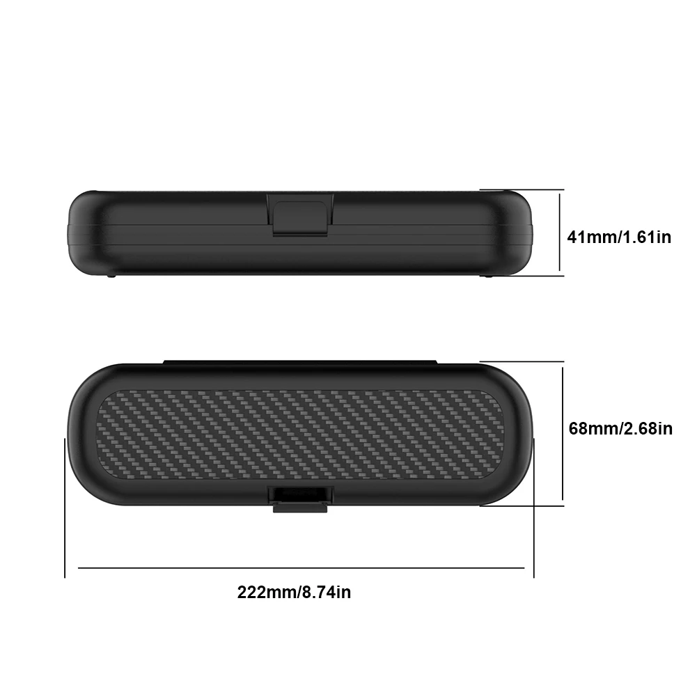 EVA Hard Case for Oral-B/Philips Electric Power Rechargeable Toothbrush Snap-On Design Travel Protective Carrying Storage Bag