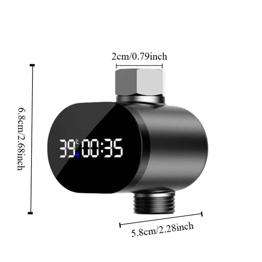 Stainless-Steel Water Temperature Gauge Waterproof Touch Control LED Display Thermometer Indicator Tool Precise Measurement