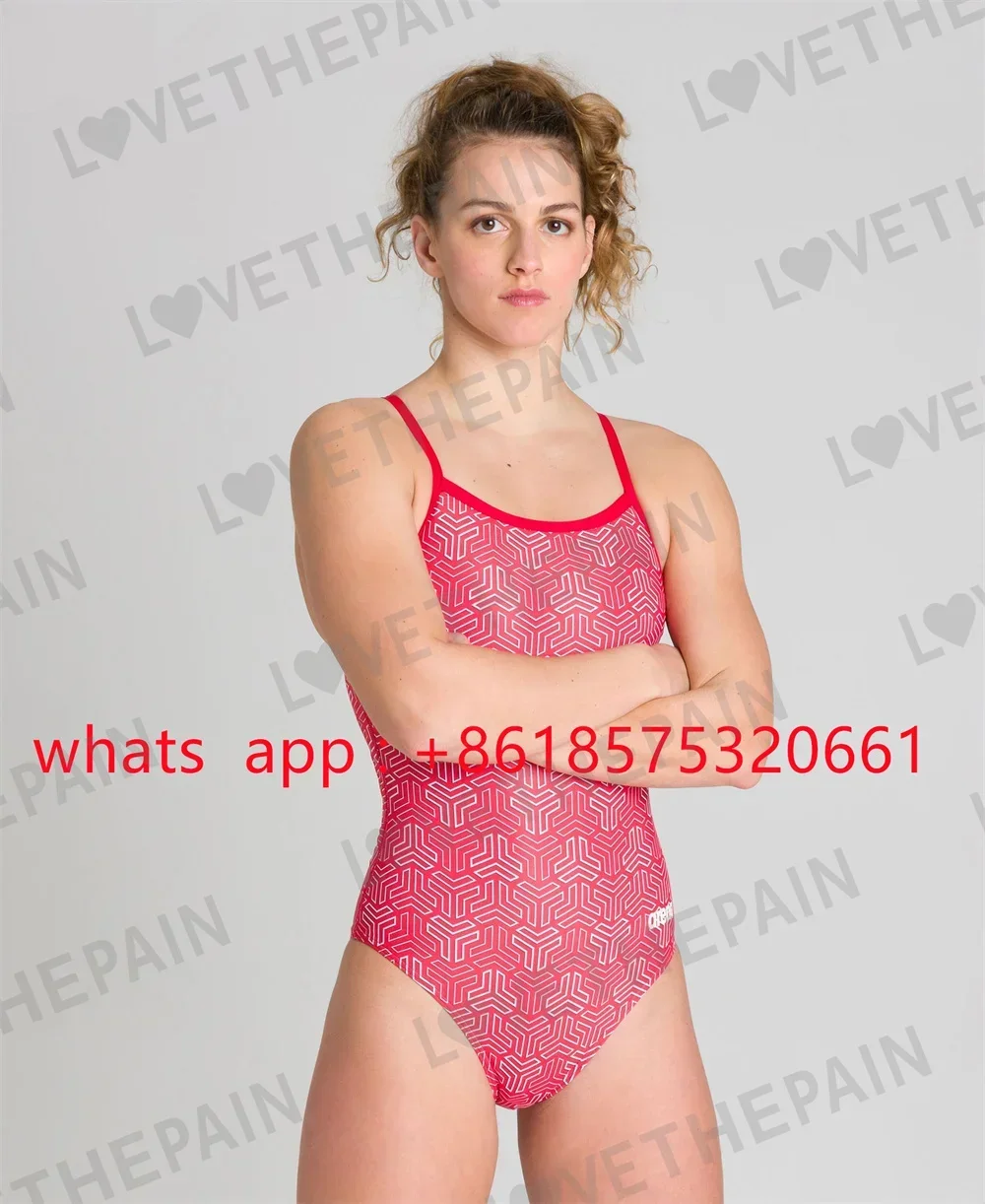 Women One Piece Spaghetti Straps Swimsuit Open Water Training Comfort Swimwear Summer Fitness Swimming Bikini Beach Swimsuit