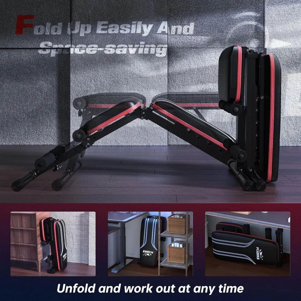 Foldable Adjustable Weight Bench 4