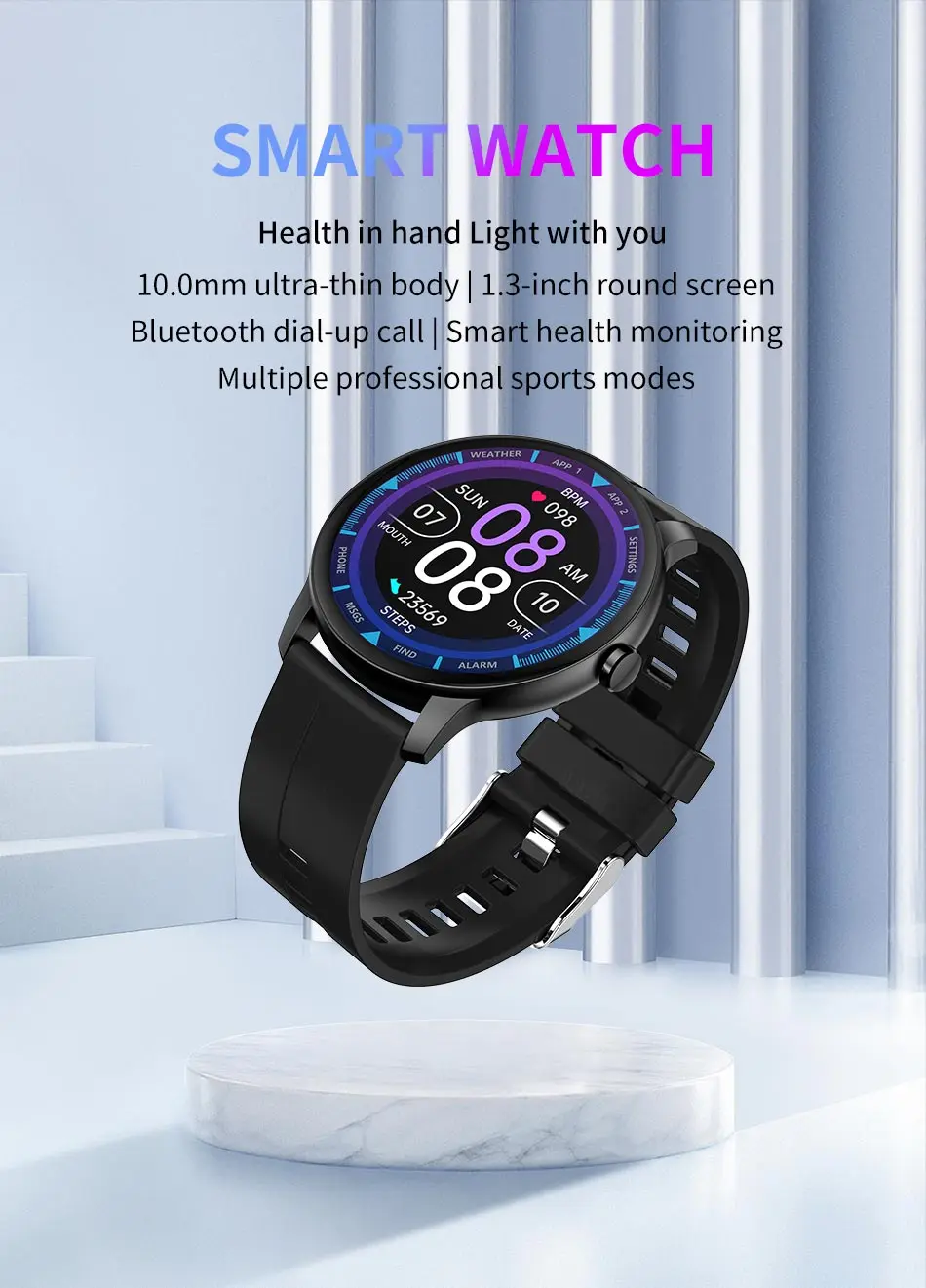 LIGE Smart Watch Men Bluetooth Call Bracelet Blood Pressure Monitor Clock Fitness Tracker Sports Watches Men's Smartwatch Women