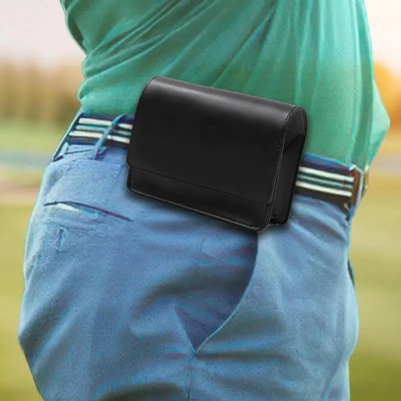

PU Leather Golf Rangefinder Storage Bag Portable Golf Laser Distance Meter Case Carry Small Bag With Soft Inner Lining For Golf