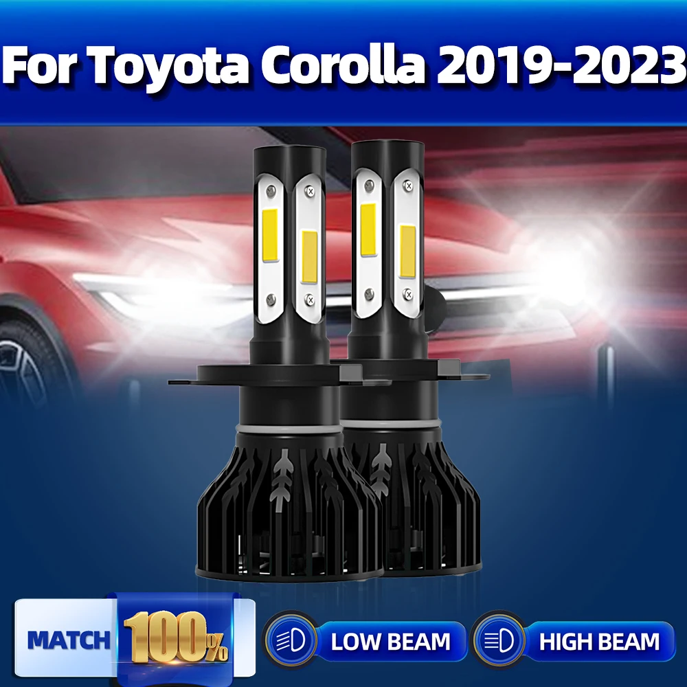 

120W LED Canbus Headlights Bulbs 20000LM Car Light 6000K White 12V Auto Fog Lamps For Toyota Corolla 2019 2020 2021 2022 2023