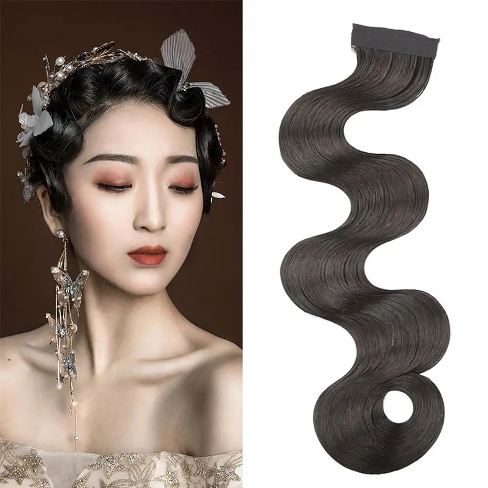 Retro Unique Fashion Fake Wave Bangs Multicolor Natural Curly Temperament Wig Beautiful Cheongsam Matching Styling Accessories