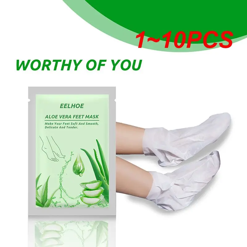 

1~10PCS Aloe Vera Foot Mask Peeling For Legs Feet Mask Exfoliating Socks Scrub For Pedicure Anti Crack Heel Remove Dead Skin