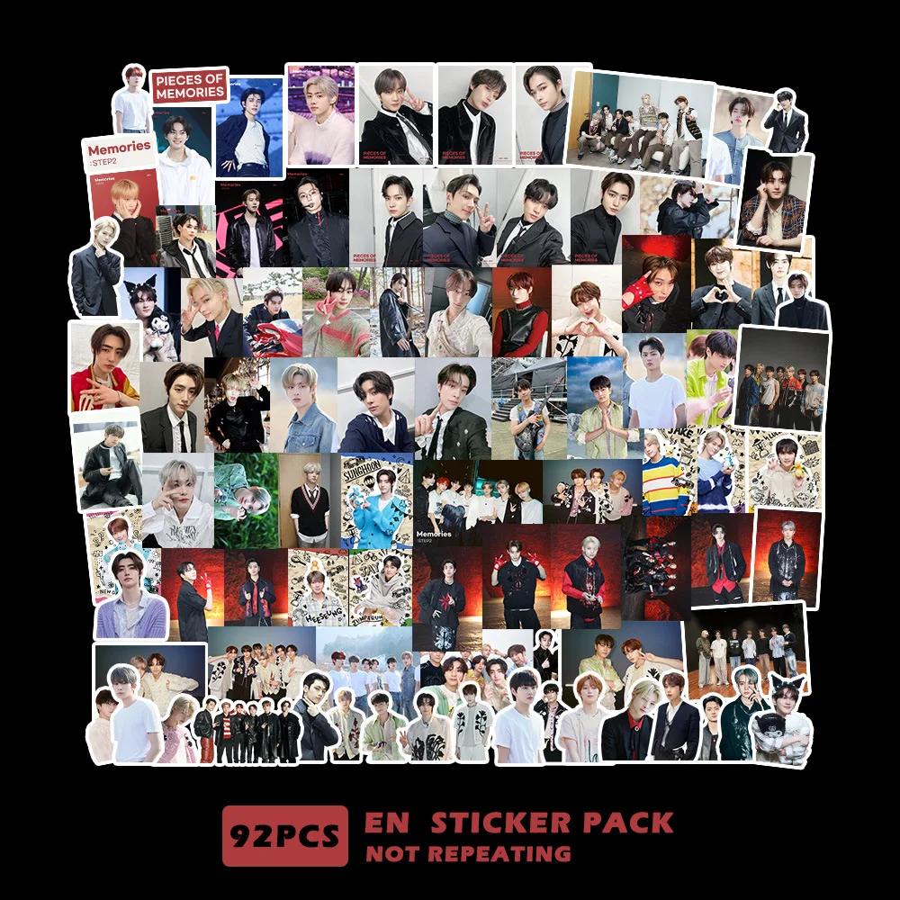 

92/110PCS KPOP Trend Stickers New Album Memories STEP 2 PVC Trunk Laptop Skateboard Idol Fans Gift DIY Stationery Stickers