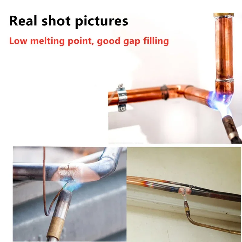 Brass Brazing Welding Rod Phosphorus Copper Electrode Welding Wire Soldering Rod Bronze No Need Solder Powder 50cm welding rods welding wire tin solder rod
