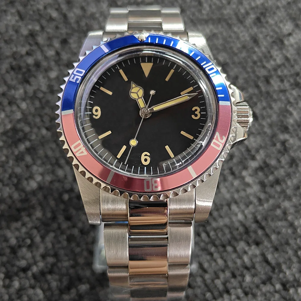 40MM Men's Business Watch 316L Stainless Steel Case Outdoor Luminous Dial Fully Automatic Mechanical Waterproof Watch