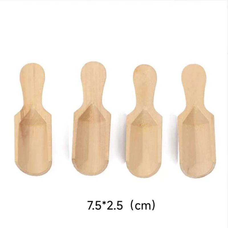 Small Wooden Spoon Creative Dessert Salt Spoon Children Milk Powder Measuring 1/5PCS Kitchen Accessories