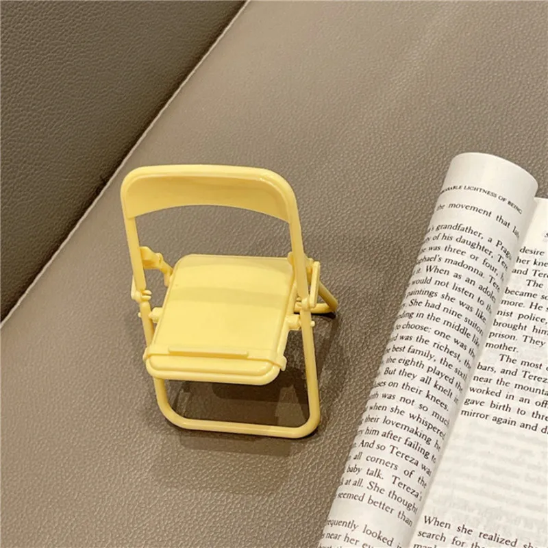 car dashboard phone holder Universal Cute Chair Macarone Phone Holder Adjustable Foldable Phone Support Sweet Lazy Bracket For IPhone 13 Desk Mount Stand car vent phone holder