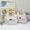 Lunch Bag for Women Men Cute Floral Lunch Tote Bag Reusable Lunch Container Zipper for Home School Office Outdoor Use 4