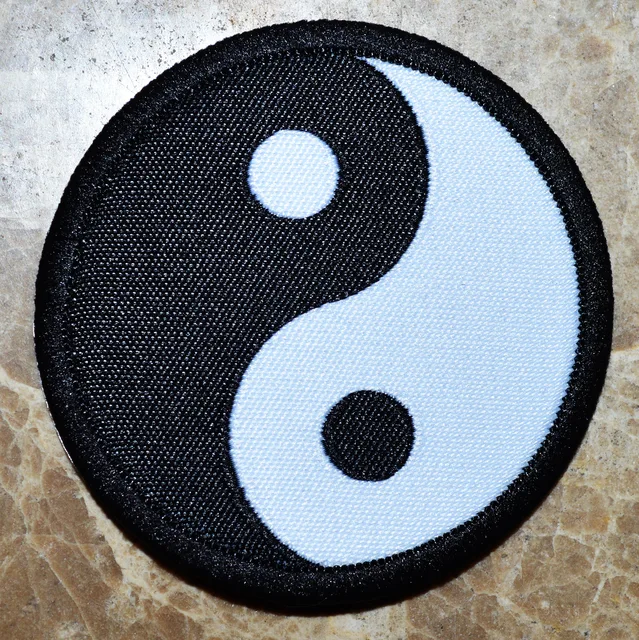 YIN YANG Karate Embroidered Iron on Patches Sew on Applique: Balance Your Style and Skills!