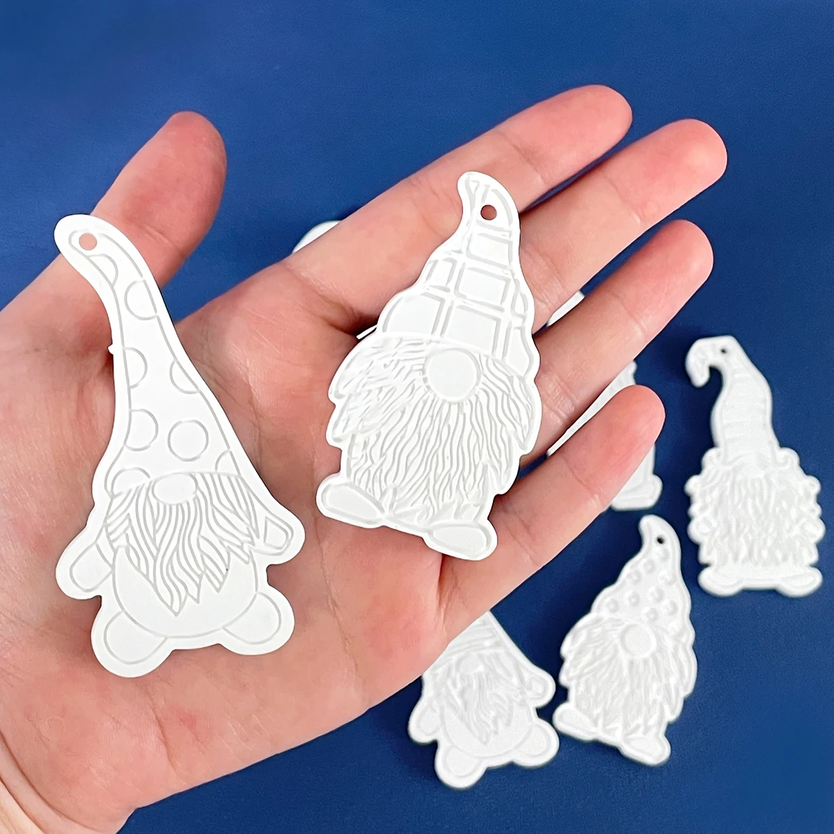 Christmas Tree Pendant Silicone Mold Dwarf DIY Epoxy Resin Mold Dwarf Keychain Pendant Hanging Tags Home Decoration Crafts silicone mold